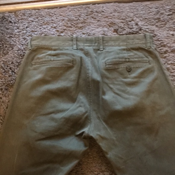 J. Crew Men's Slim Stretch Olive Chinos,  30 x 34 - Picture 2 of 14